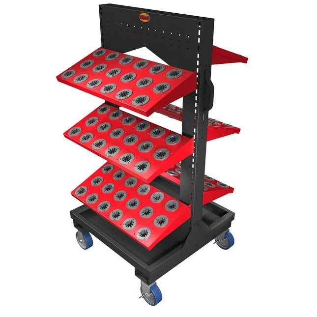 HUOT 55936 ToolScoot Tree CAT30 Taper 6 Shelves No Utility Tray 108 Capacity