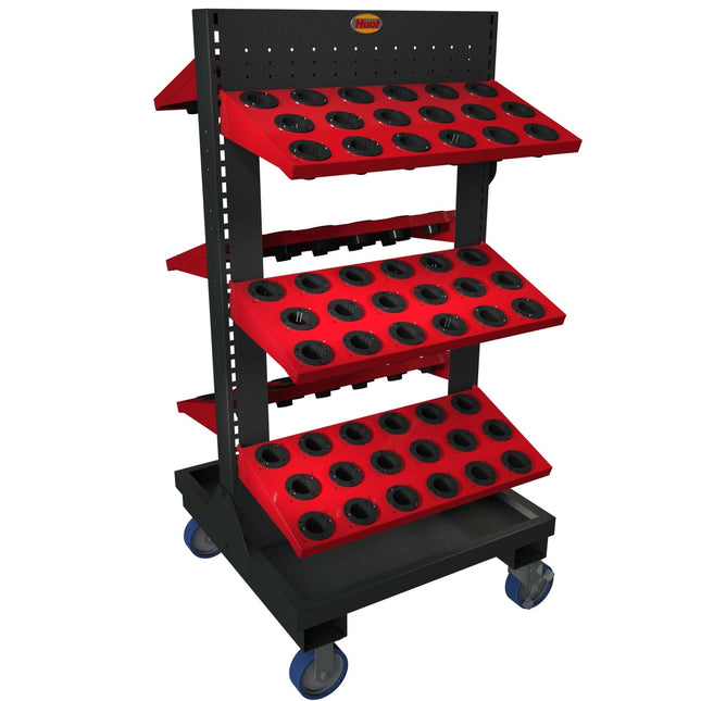 HUOT 55946 ToolScoot Tree CAT40 Taper 6 Shelves No Utility Tray 108 Capacity