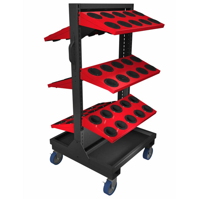 HUOT 55956 ToolScoot Tree CAT50 Taper 6 Shelves No Utility Tray 60 Capacity