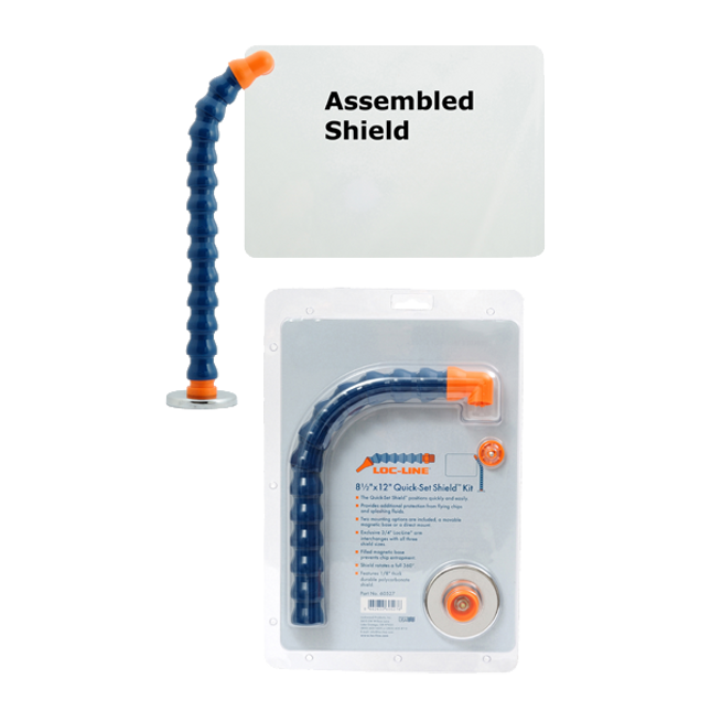 LOC-LINE 60527 8-1/2" X 12" Quick Set LRG Shield Kit  for 3/4" System