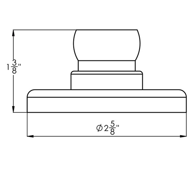 LOC-LINE 60532-G GRAY - 3/4" Magnetic Base for 3/4" System, Pack of 1