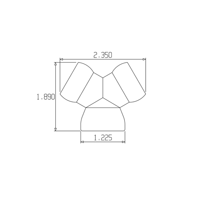 LOC-LINE 69551-BLK BLACK - 3/4" Y for 3/4" System, Pack of 20