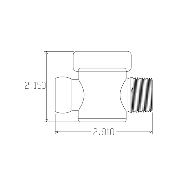 LOC-LINE 69556-G GRAY - 3/4" Male NPT Valve for 3/4" System, Pack of 10