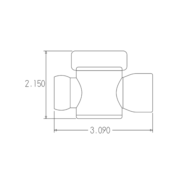 LOC-LINE 61517 3/4" Female NPT Valve for 3/4" System, Pack of 2