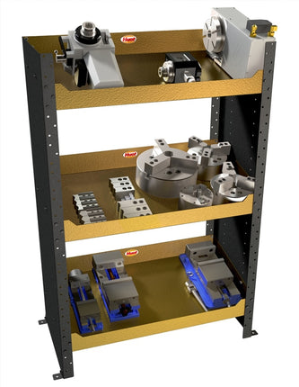 HUOT 98700 Shop Tower, 3 Shelves, Heavy Duty 12 Gauge Steel