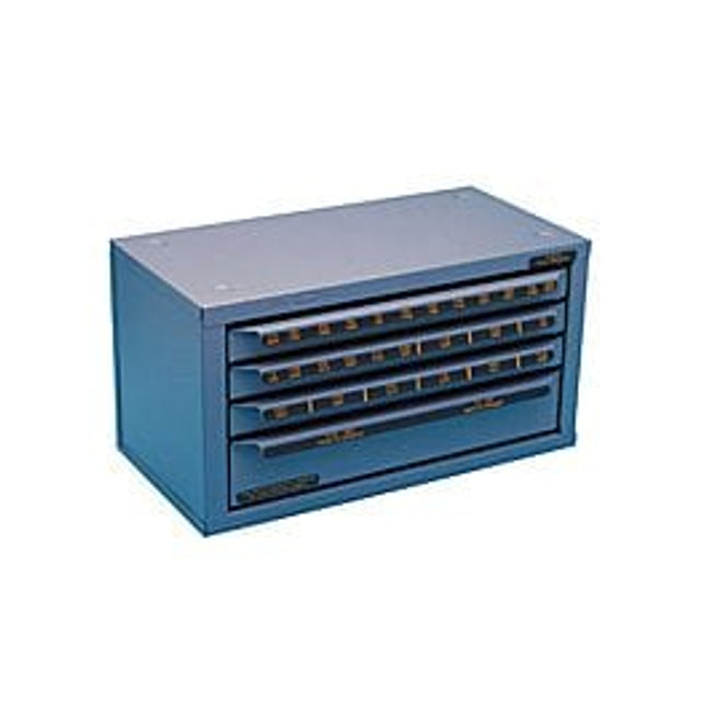 HUOT 13410 1/16" To 1/2" Reamers, 4 Drawer Cabinet