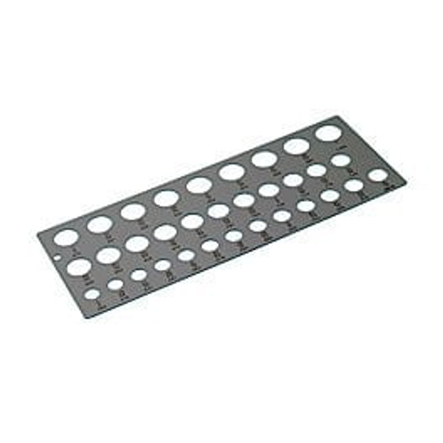 HUOT 12250 1/16" To 1/2" x 64ths Drill Gauge