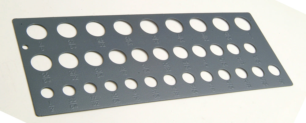 HUOT 12280 1/2" To 1" x 64ths Drill Gauge