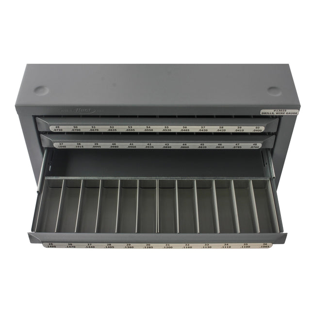 HUOT 13025 #1 To #60 Wire Gage Drills, Jobbers Length