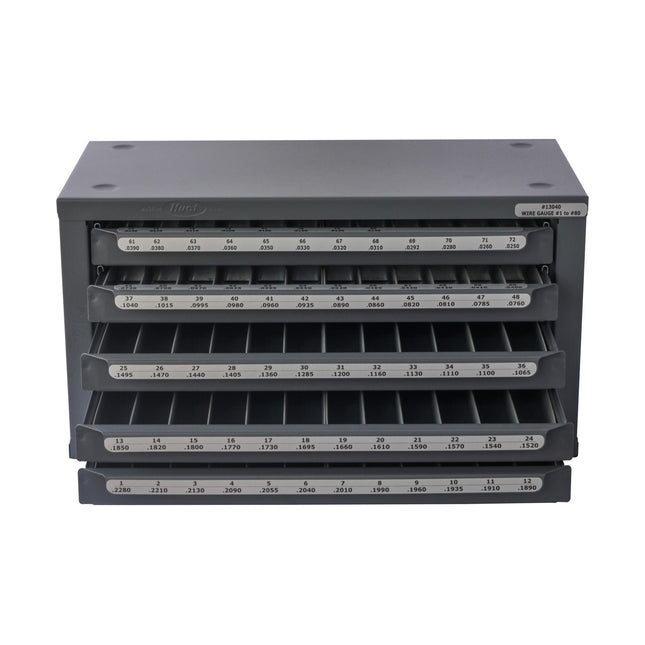 HUOT 13040 #1 To #80 Wire Gage Drills, Jobbers Length