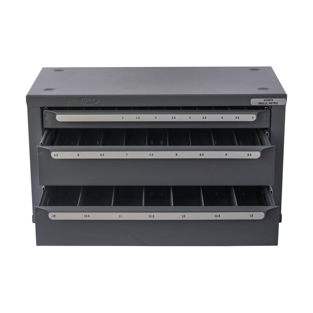 HUOT 13075 1mm to 13mm x 0.5mm Drills, Jobbers Length