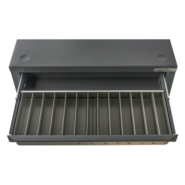 HUOT 13075 1mm to 13mm x 0.5mm Drills, Jobbers Length