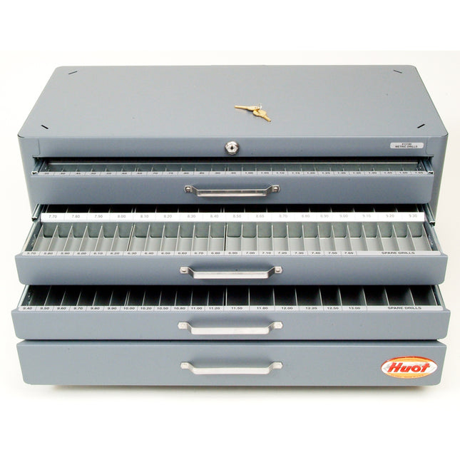 HUOT 13180 0.35mm To 2.5mm x .05mm, 2.6mm To 10mm x .1mm To 13mm Drills