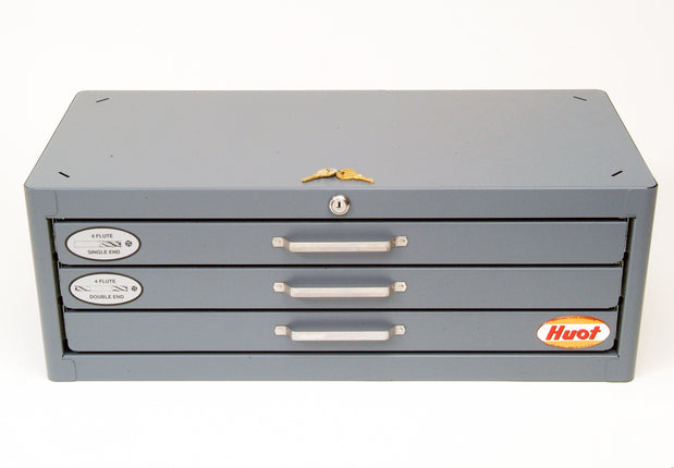 HUOT 13325 Master Cabinet for 4 Flute End Mills