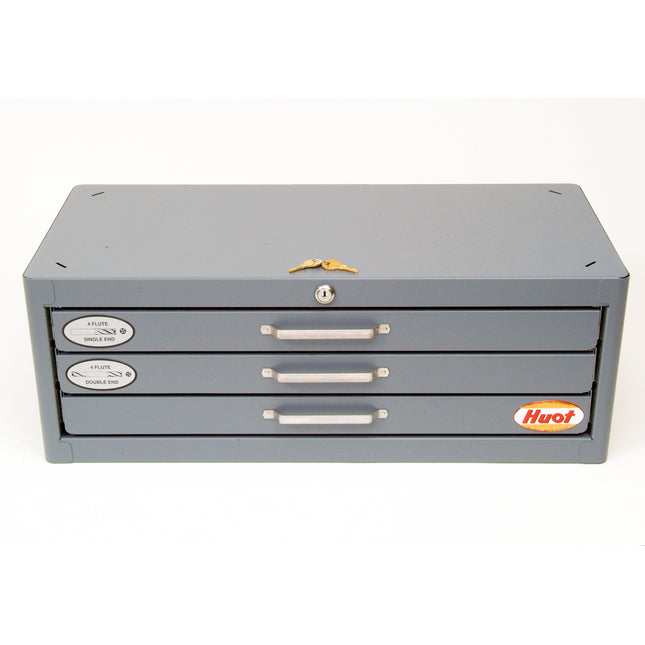 HUOT 13325 Master Cabinet for 4 Flute End Mills