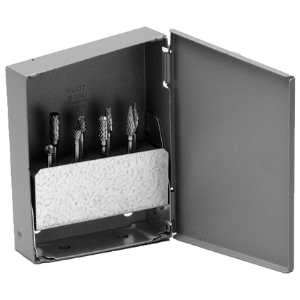 HUOT 15030 1/4" Shank Carbide Burs 8 Capacity