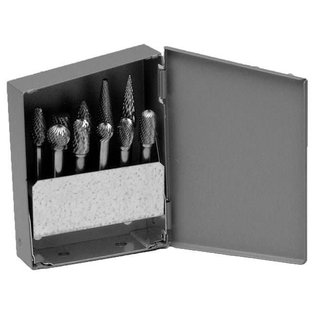 HUOT 15035 1/4" Shank Carbide Burs 10 Capacity