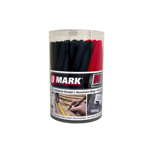 U-Mark - 10591 M1 Black Retail Canister (Pack of 46)