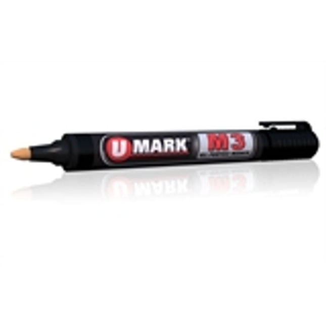 U-Mark - 10412 Bullet/Chisel Replacement Tip For M3 Ink Markers (Pack of 12)