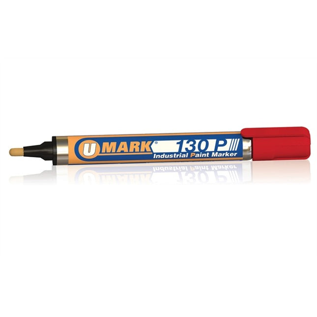 U-Mark - 130P Industrial Paint Marker w/ Reversible Tip (Pack of 12)