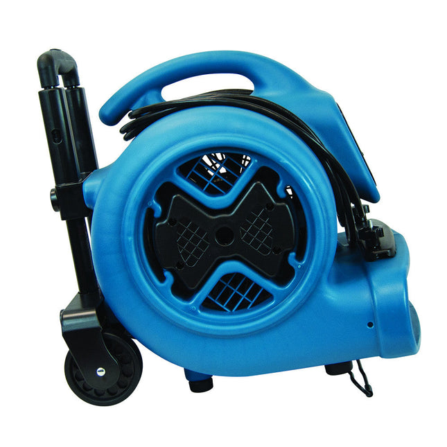 XPOWER P-630HC 1/2 HP Air Mover w/ Telescopic Handle & Wheels & Carpet Clamp - Air Mover - XPOWER