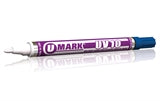 U-Mark - 10162 Blue UV 10 Specialty Ultraviolet Ink Markers (Pack of 12)