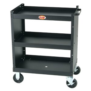 HUOT 16800 UtilityScoot Cart On 4 Locking Casters 3 Shelves