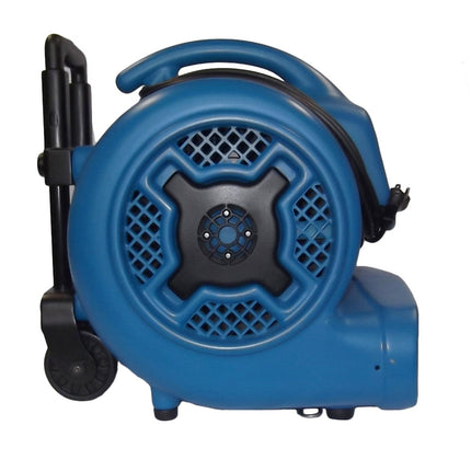 XPOWER X-830H 1HP Air Mover w/ Telescopic Handle & Wheels - Air Mover - XPOWER