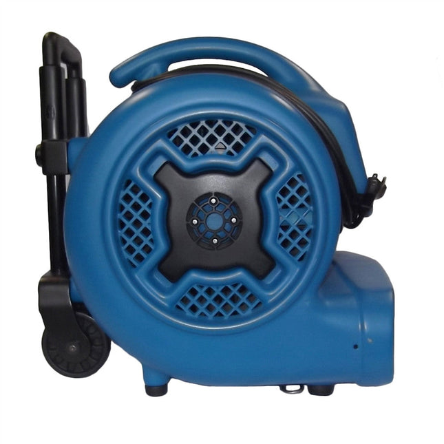 XPOWER X-830H 1HP Air Mover w/ Telescopic Handle & Wheels - Air Mover - XPOWER