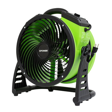XPOWER FC-250D Pro 13' Brushless DC Motor Air Circulator Utility Fan Side View