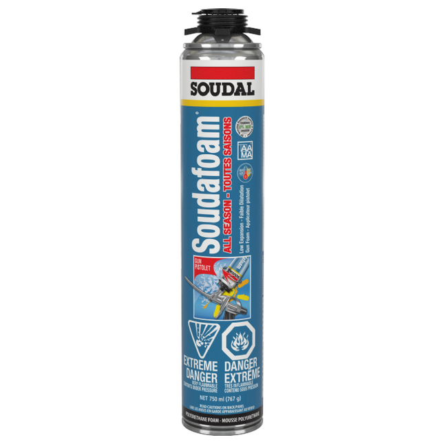 SOUDAL - 153212 All-Season Door & Window Foam (750ml can)