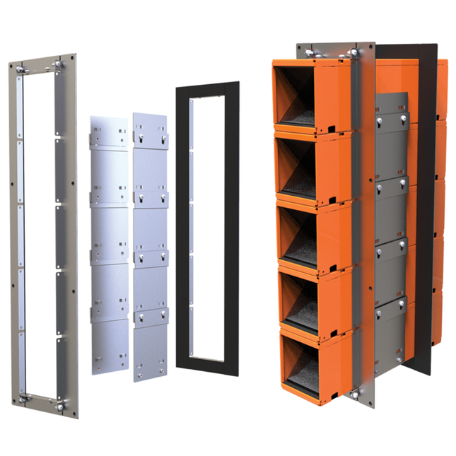 STI - EZP544WV Series 44+ EZ Path Vertical Multi-Gang Wall Bracket Kit for 5 Pathways