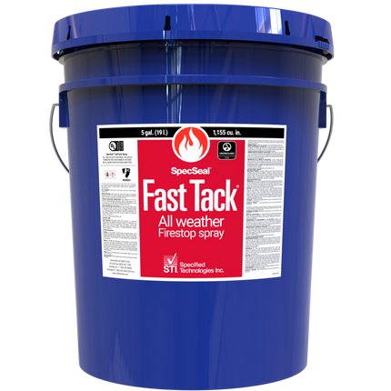 STI - FT305R SpecSeal Fast Tack Spray 5 Gallon Pail (Red)