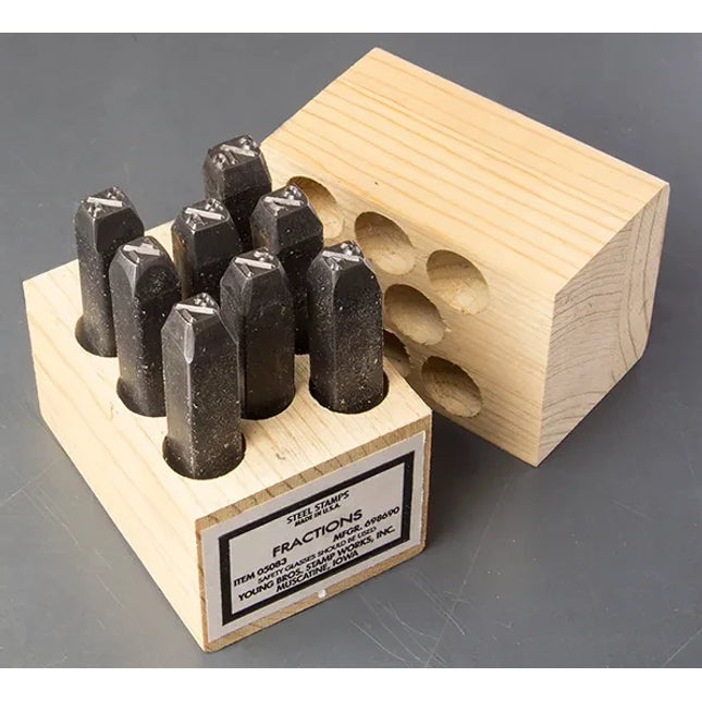 Young Brothers - 03083 - Fractions Heavy Duty 8 Piece Set 1/8"