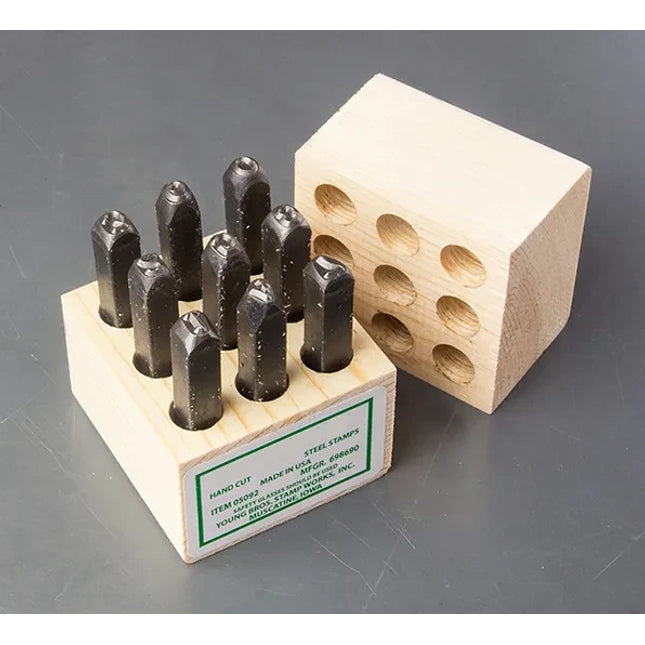 Young Brothers - 08092 - Hand Cut Number Set 3/8"