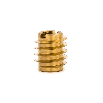 E-Z LOK™ - 400-006 Pack of 25 - E-Z Knife™ Threaded Insert for Hard Wood - Brass - 6-32