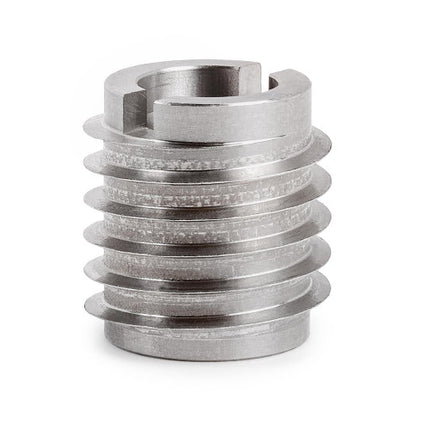 E-Z LOK™ - 400-M8-CR Pack of 5 - E-Z Knife™ Threaded Insert for Hard Wood - Stainless Steel - M8-1.25