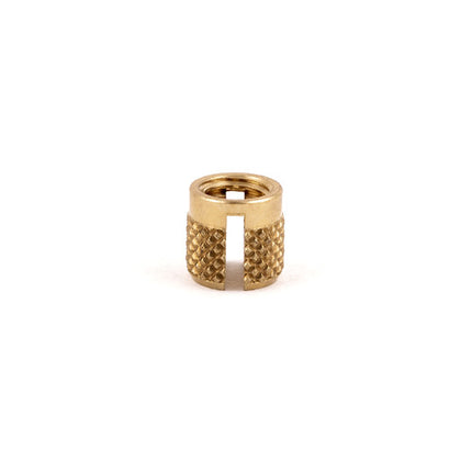 E-Z LOK™ - 240-332-BR.250 Pack of 25 - E-Z Press™ Threaded Insert for Plastic - Flush - Brass - 10-32 - .250" long