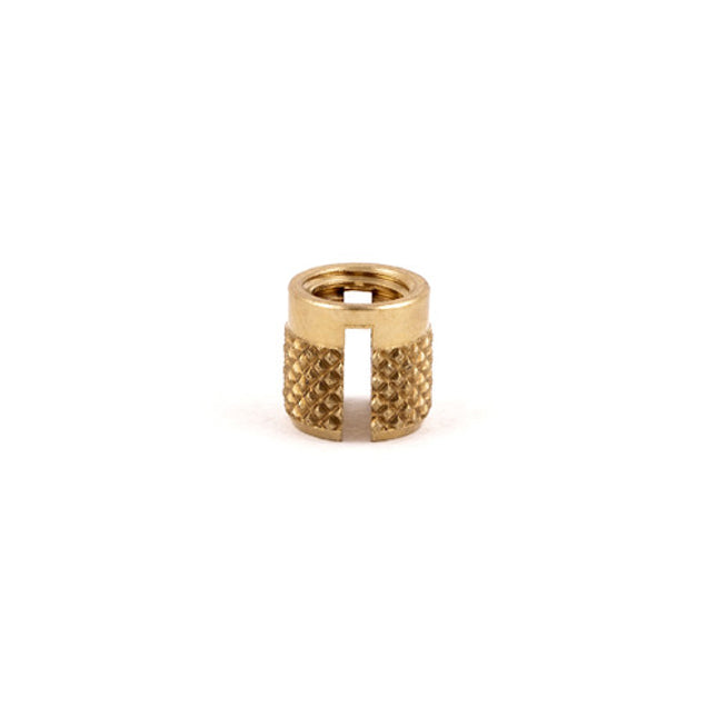 E-Z LOK™ - 240-332-BR.250 Pack of 25 - E-Z Press™ Threaded Insert for Plastic - Flush - Brass - 10-32 - .250" long