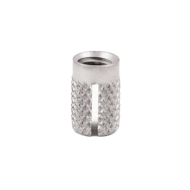 E-Z LOK™ - 240-M6-CR Pack of 5 - E-Z Press™ Threaded Insert for Plastic - Flush - 303 Stainless - M6-1.0