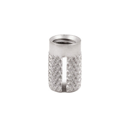 E-Z LOK™ - 260-002-CR Pack of 10 - E-Z Press™ Threaded Insert For Plastic - Flanged - 303 Stainless - 2-56