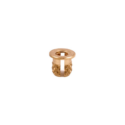 E-Z LOK™ - 260-M3-BR Pack of 50 - E-Z Press™ Threaded Insert for Plastic - Flanged - Brass - M3-0.5