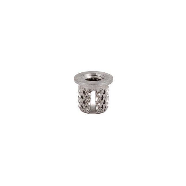 E-Z LOK™ - 260-M3-CR Pack of 5 - E-Z Press™ Threaded Insert for Plastic - Flanged - 303 Stainless - M3-0.5