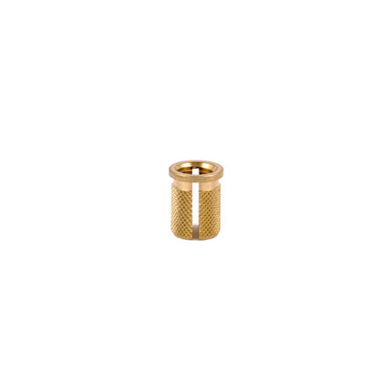 E-Z LOK™ - 260-6-BR Pack of 10 - E-Z Press™ Threaded Insert for Plastic - Flanged - Brass - 3/8-16