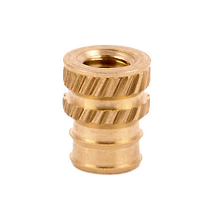 E-Z LOK™ - DV-M25-TH Pack of 100 - E-Z Sonic™ Threaded Insert for Plastic - Tapered - Double vane - M2.5-0.45