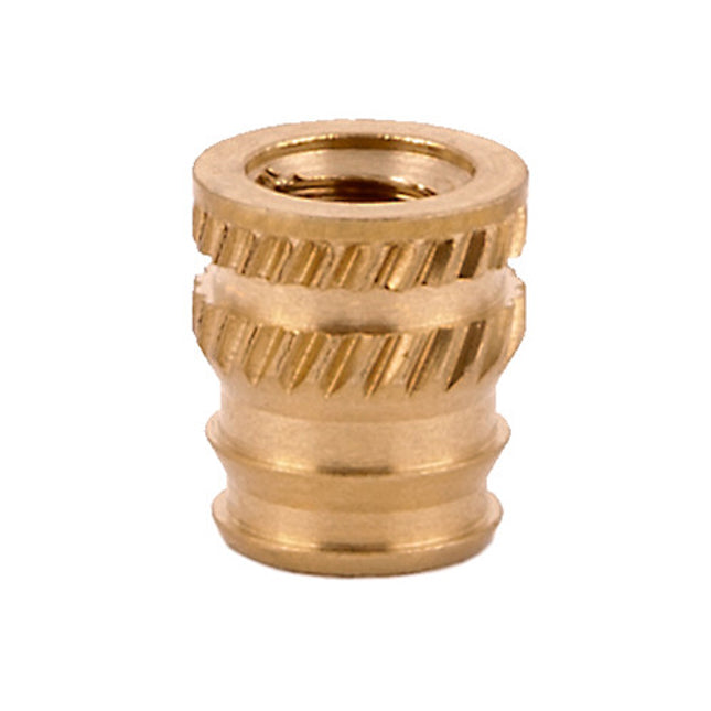 E-Z LOK™ - DV-M30-TH Pack of 100 - E-Z Sonic™ Threaded Insert for Plastic - Tapered - Double vane - M3-0.5