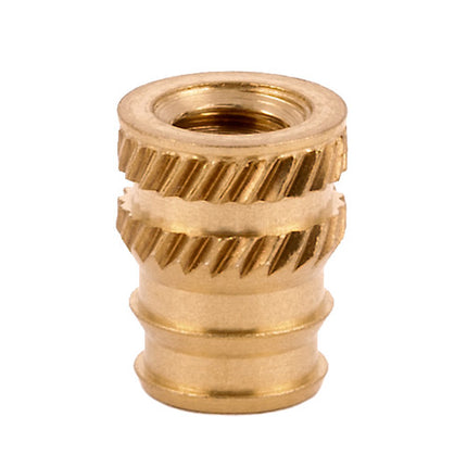 E-Z LOK™ - DV-124-TH Pack of 50 - E-Z Sonic™ Threaded Insert for Plastic - Tapered - Double vane - 10-24