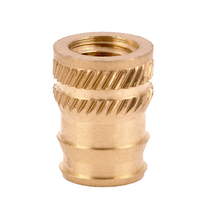 E-Z LOK™ - DV-420-TH Pack of 50 - E-Z Sonic™ Threaded Insert for Plastic - Tapered - Double vane - 1/4-20