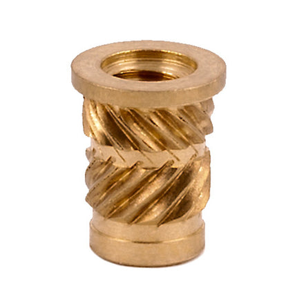 E-Z LOK™ - FL-632-HI Pack of 100 - E-Z Sonic™ Threaded Insert for Plastic - Straight - Flanged - 6-3