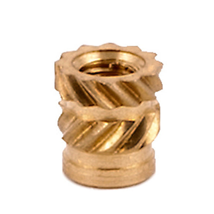 E-Z LOK™ - HI-002-WH Pack of 100 - E-Z Sonic™ Threaded Insert for Plastic - Straight - Flush - 2-56